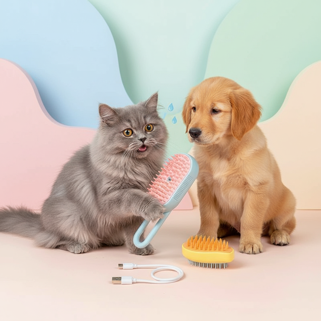 GentleSteam Pet Grooming Brush™